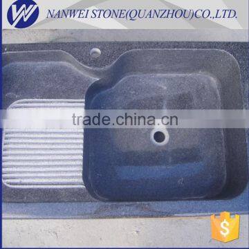 G654 Dark Grey Color Cloth Wash Basin ,granite Stone Wash Basin photo-3