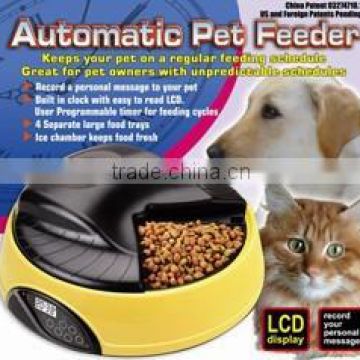 4 Meal Automatic Pet Feeder Timer With LCD Screen