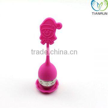 New Design Popular Stainless Steel Pink Cute Girl Shape Tea Infuser