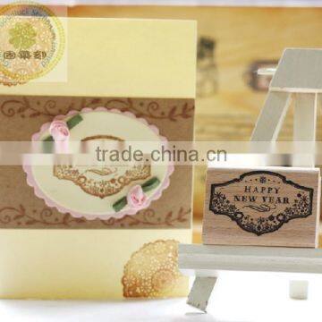 Custom wedding handy wooden stamp block set