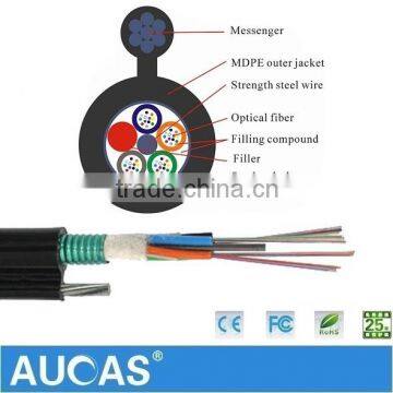 Manufacture GYTC8S Outdoor Fiber Optical Cable Self-Supporting Optical Fiber Cable For Fusion Splicer photo-3