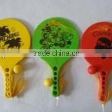 2016 new design plastic beach racket for promotion