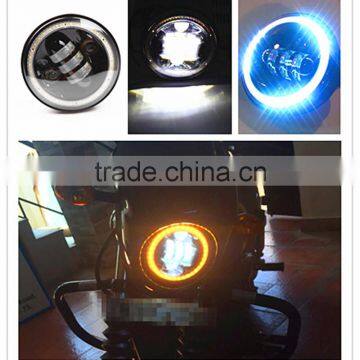 5.75" Projector Daymarker LED HeadLight Clear Lens led lamp With halo DRL Angel Eyes For Harley Motorcycle