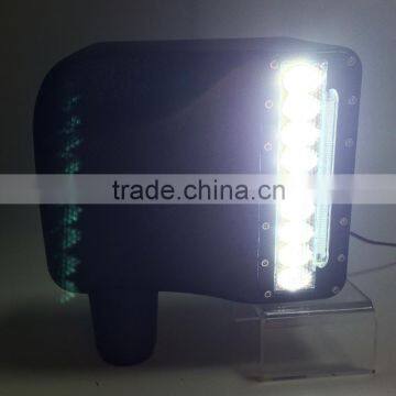 Jeep Wrangler JK 07+ LED Off Road Side LED Mirrors Attachments With Auxiliary Light and Turn Signal photo-3