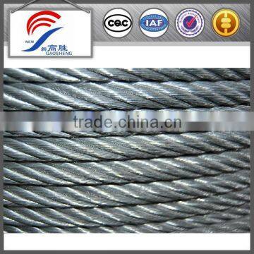 DIN3053 9mm galvanized steel wire cable