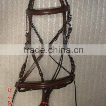 Leather fancy bridle