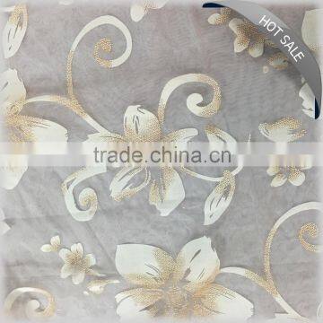 2016 hot sale curtain fabric work embroidery curtain