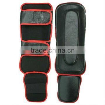 Artificial Leather Shin Guards JEI-3558 N