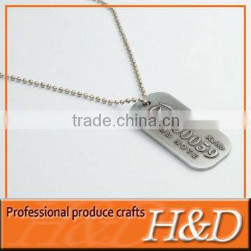 custom silver metal dog tag with logo engraved wholesale