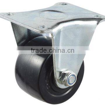 2", 2.5", 3" Black Color Ball Bearing Fixed Nylon Caster Wheel, low gravity, good load capacity