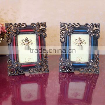 2015 new hot sale popular high quality wholesale resin photo frame for home decoration or wedding