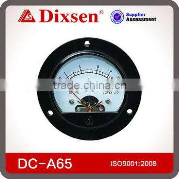 DC-A65 Round Type analog ampere meter