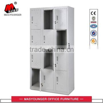 staff clothing gray 12 doors metal vertical locker