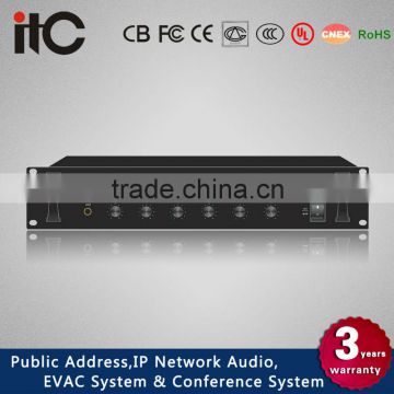 ITC T-6704 IP based PA System 4 Channel Digital IP Audio Decoder