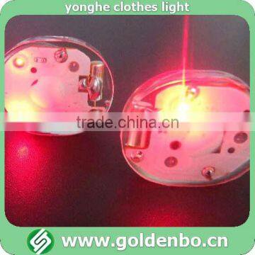 LED clothes flashing light with four red LEDs