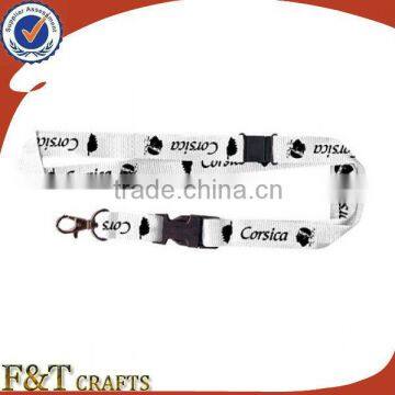 custom small quantity sublimation lanyard with safety breakaway buckles