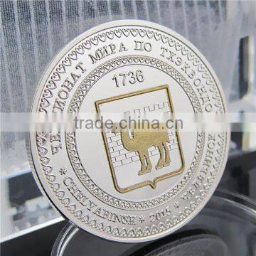 High Quality Custom Russian Taekwondo Championship Metal Printing Souvenir Coin