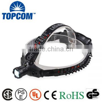 Wholesales Hiking Usage 3W Adjust Focus Rechargeable LED Headlamp