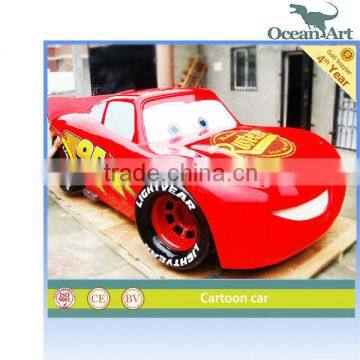 Cartoon car model, which is made of fiberglass                        
                                                Quality Choice