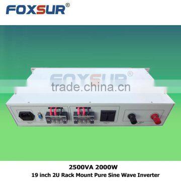 Competitive Price Power System Output 2500VA 2000W 48V dc to 110V ac 19 Inch 2U Rack Mount Inverter Pure Sine Wave photo-2