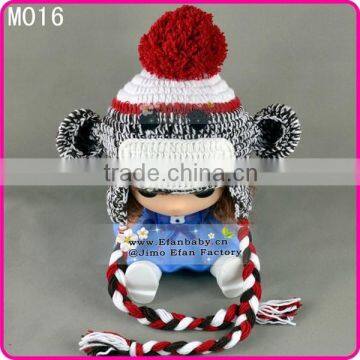 unisex handmade crochet hat knit animal hat for baby