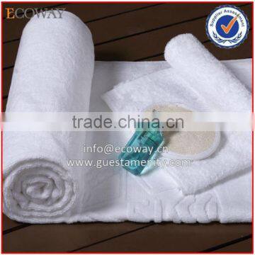 High Quality 100% Cotton Soft Hotel Bath Mat White Jacquard Floor Towel photo-3