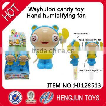 China shantou chenghai toy factory surprise sweet candy toys Waybuloo Hand humidifying fan 6pcs