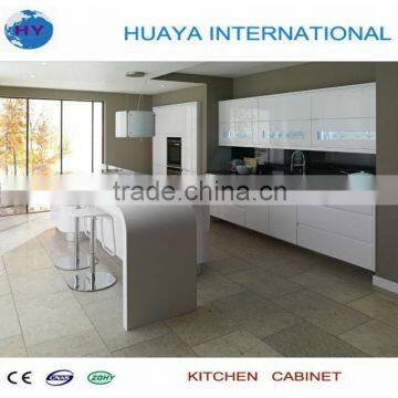 modern high gloss white lacquer modular kitchen cabinet