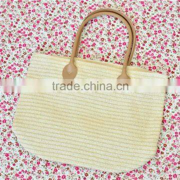 Wholesale straw handbags lady straw woven handbag