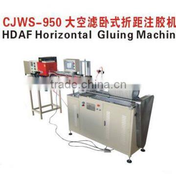 Horizontal Gluing and Threading Air Filter Making Machine 950mm Length