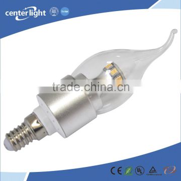 4W AC100V-270V 80LM/W led candle bulb