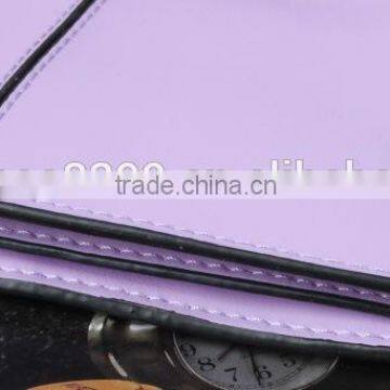 2016 New Design Wallet Purple Leather Wallet Lady's Long Wallet photo-4
