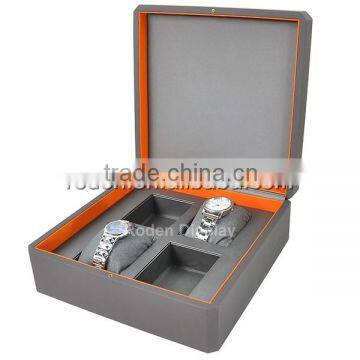 Newest Design 4 Slot Leather Watch Box