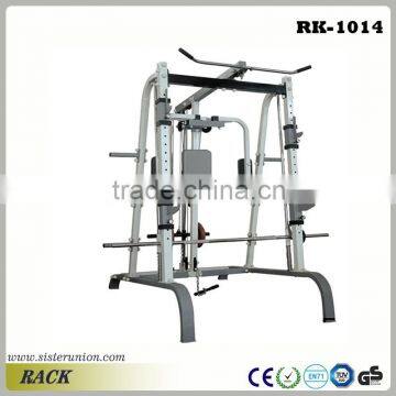 Multi Gym Weight Bench Press Squat Pull Up Barbell Power Rack
