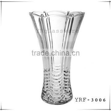 new design ,wholesale machine made different shaped glass vase