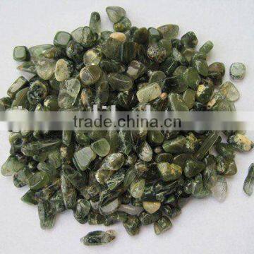 Natural Rock Green Phantom Quartz Crystal Tumbled Stone