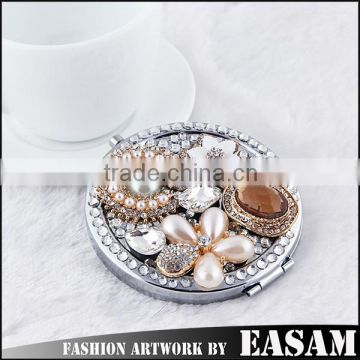 Popular high quality metal pocket makeup mirror