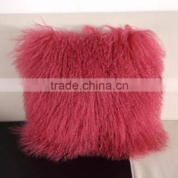 ALICEFUR Custom size real Mogolian sheep fur Pillow Case