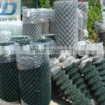 diamond shape fence/vinyl coated chain link/chain link fence for sale