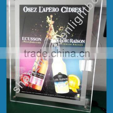 Frameless Super Thin Acrylic Crystal LED Light Box