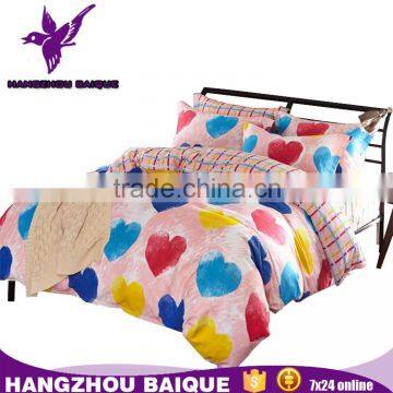 Pure Cotton Blue Flowers Printed King Bedding Set photo-2