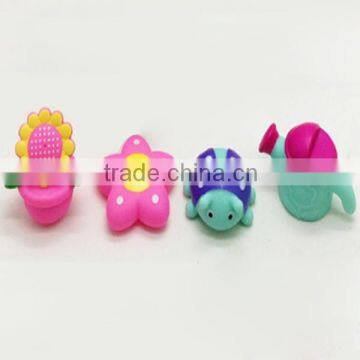 4 pcs soft plastic toys with Fishing net