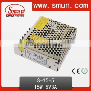 S-15-5 15W 5V 3A Switched Mode Power Supply With CE RoHS Approved