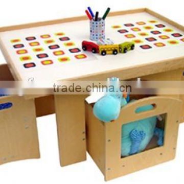 Kids Wooden Table and Chair Set