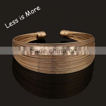 2015 wholesale unique desigh jewelry hollow bangle cuff bracelet