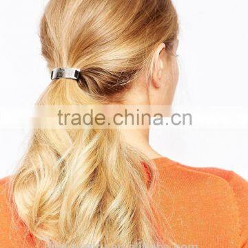 Gold/ Silver Metal Half Hair Ropes/ Ties Adult Fashion hair Accessories