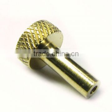 Customized CNC metal precision part Brass plate brass tube stamping parts brass screws with gold-plated