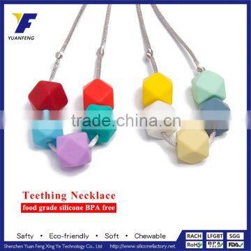 New Product 2016 Silicone Beads Jewelry Set Baby Teething Necklace Wholesale