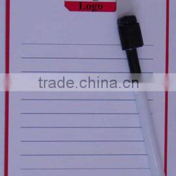 red line Magnetic Writing Board with Logo/Erasable Magnetic Drawing Board for Kids