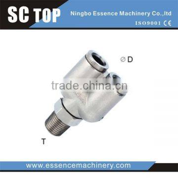 MPH Brass Connection Pneumatic Elbow Hose Connector Quick Push in Air Fittings photo-2